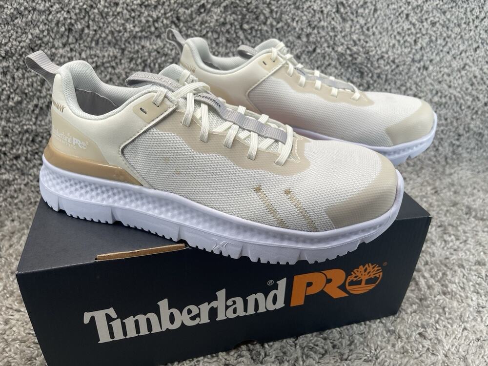 Women’s Timberland Pro Flex Composite Safety Toe Size 8 Medium Cream Tan NIB